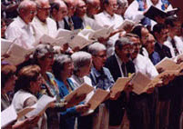 Choir singing